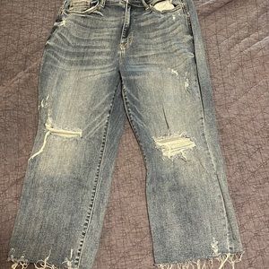 Judy Blue Distressed Wide leg Crops Size 16W